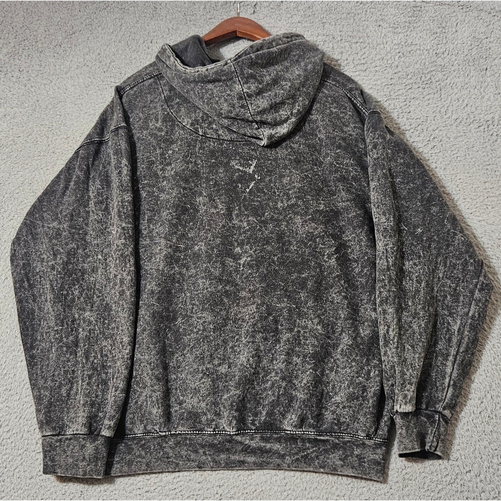 Chance The Rapper Acid Rap Hoodie Mens Size Medium Black Gray Acid Wash Smokey - Picture 3 of 9